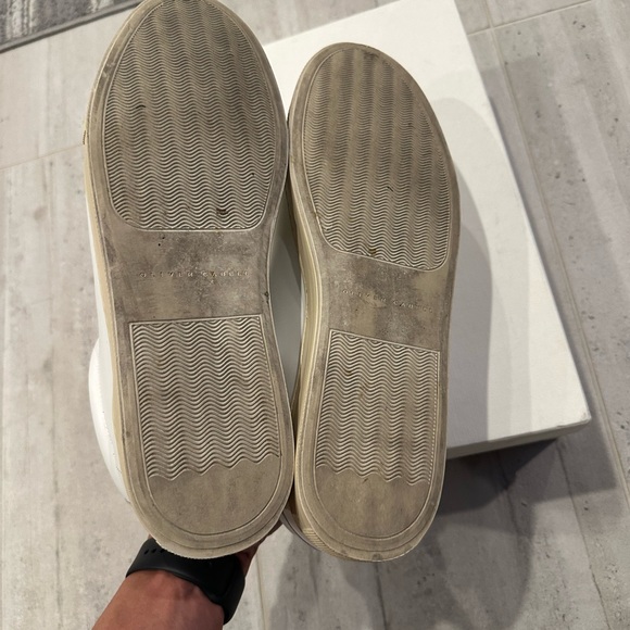 Oliver Cabell Lo White Leather Sneakers - Picture 7 of 9